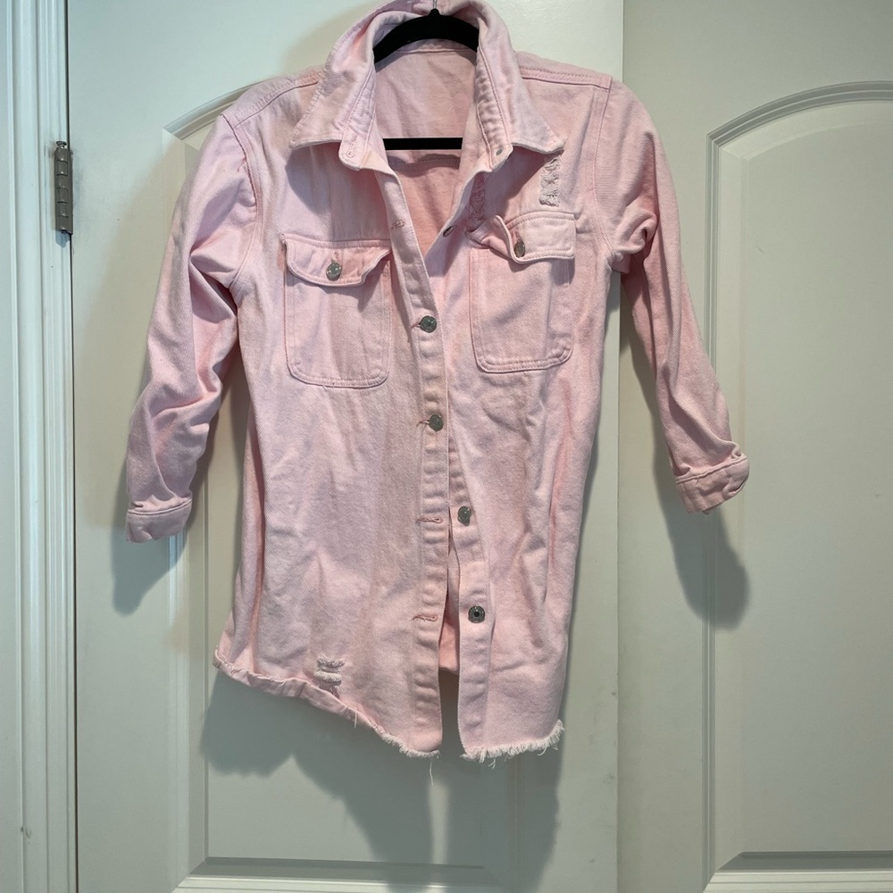 Ripped jean jacket